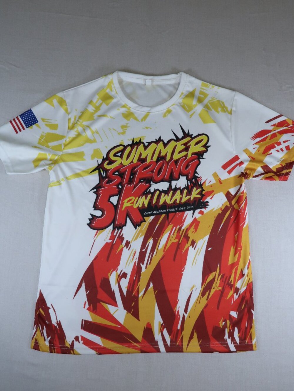 Summer Strong 5K Run Walk Camp Arifjan Kuwait 2025 Shirt XL